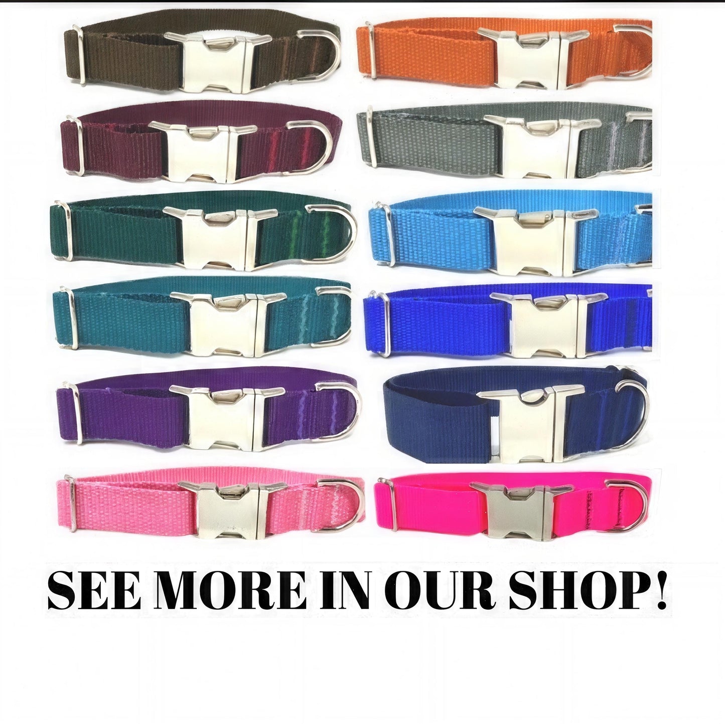 Purple Or Lavender Girl Dog Collar, Rose Gold, Nylon, Personalized Puppy Collar, Engraved Pet Collar, Cute Custom Dog Collar With Name