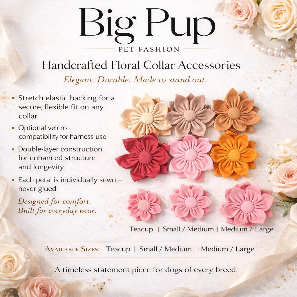 Pink, Dog Collar Flower, Blue, Green, Lilac, Purple, Girl, collar Accessories, Girly Dog Bow, Puppy Bowtie, Dog Collar Flower, Dog Bowtie