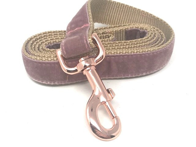 Fall, Mauve, Rose Gold, Custom, Buckle Martingale Dog Collar, Girl, Personalize, Engraved, Cute, Designer, Puppy, Greyhound, Whippet, Velvet