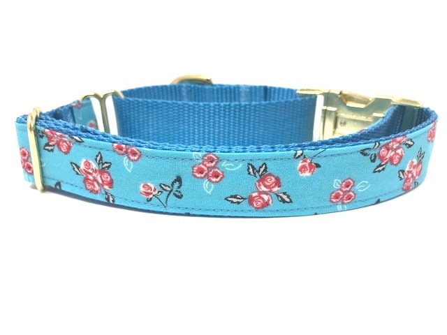 Martingale Dog Collar, With Buckle, Girls, Female, Pink, Black, Rose Gold, Teal, Green, Blue, Personalized, Engraved, Red, Black