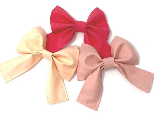 Dog Collar Bows, Bow Tie, For Girls, Pink, Girly Dog Bow, Dog Bowtie, Dog Bows, Dog Collar Flowers, Pet Collar Bow, Bow For Dog Collar Girl