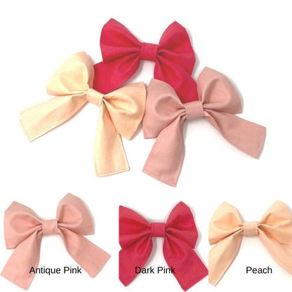 Dog Collar Bows, Bow Tie, For Girls, Pink, Girly Dog Bow, Dog Bowtie, Dog Bows, Dog Collar Flowers, Pet Collar Bow, Bow For Dog Collar Girl