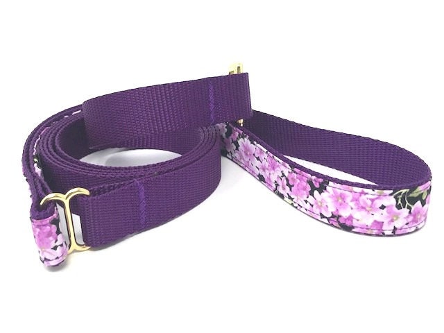 Floral, Dog Collar, For Girls, Purple, Gold, Blush, Female, Fashion, Personalized, Engraved, Cat Collar, Fancy, Custom Dog Collar, Pet, Cute