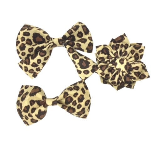 Leopard Print, Cheetah Print, Dog Bow Tie, Dog Collar Flower, Dog Bowtie, Girly Bow, Boy Bowtie, Dog Collar Flower, Cute, Pet Bows