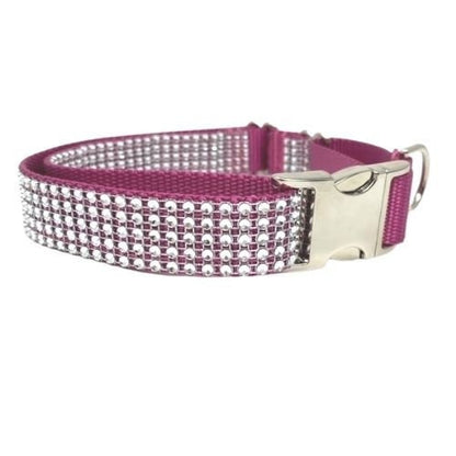 Rhinestone, Buckle, Martingale, Dog Collar, Raspberry, Bling, Sparkle, Bedazzled, Girl Dog, Wedding Collar, Personalized, Engraved, Custom