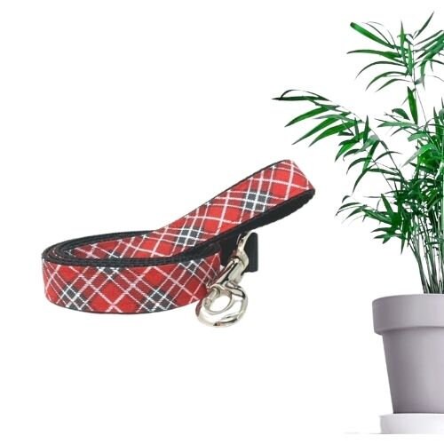 Red Plaid Dog Collar, Fall +Christmas, Dog Collar, Girl, Boy, Designer, Personalized, Engraved, Custom, Puppy Collar, Cute, Plaid, Scotty