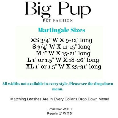 Teal, Custom, Buckle Martingale Dog Collar, Solid, Boy, Girl, Big Pup Pet Fashion, Designer, Puppy, Greyhound, Whippet, Fabric, Green, Gold