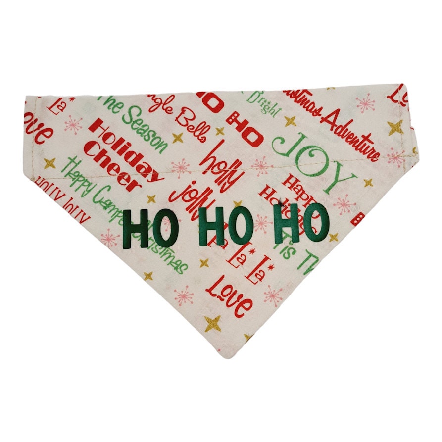 Christmas Dog Collar Cover Scrunchie or Bandana, Holiday Pet Collar Scrunchie, Red Collar Accessories, Pet Accessories, Dog Collar Bow