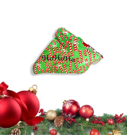 Christmas Dog Collar Cover Scrunchie or Bandana, Holiday Pet Collar Scrunchie, Red Collar Accessories, Pet Accessories, Dog Collar Bow