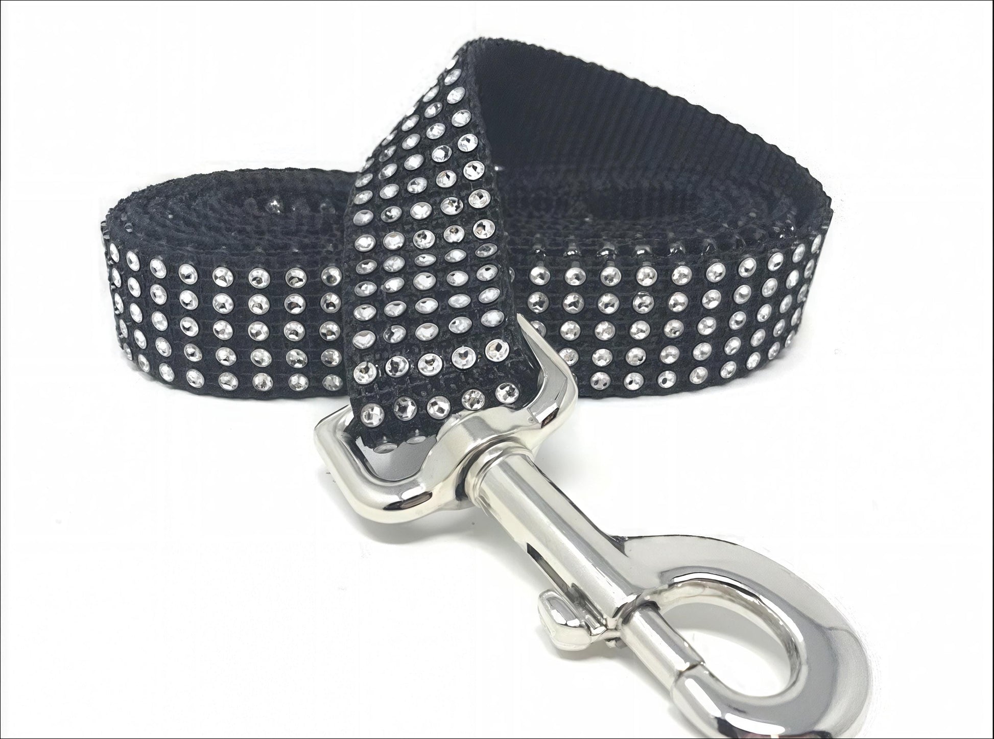 Black, White, Rhinestone, Bling, Sparkly, Fancy, Dog Leash, Lead, Boys, Girls, Fancy, Glam, Wedding, Puppies, Small, Medium, Large