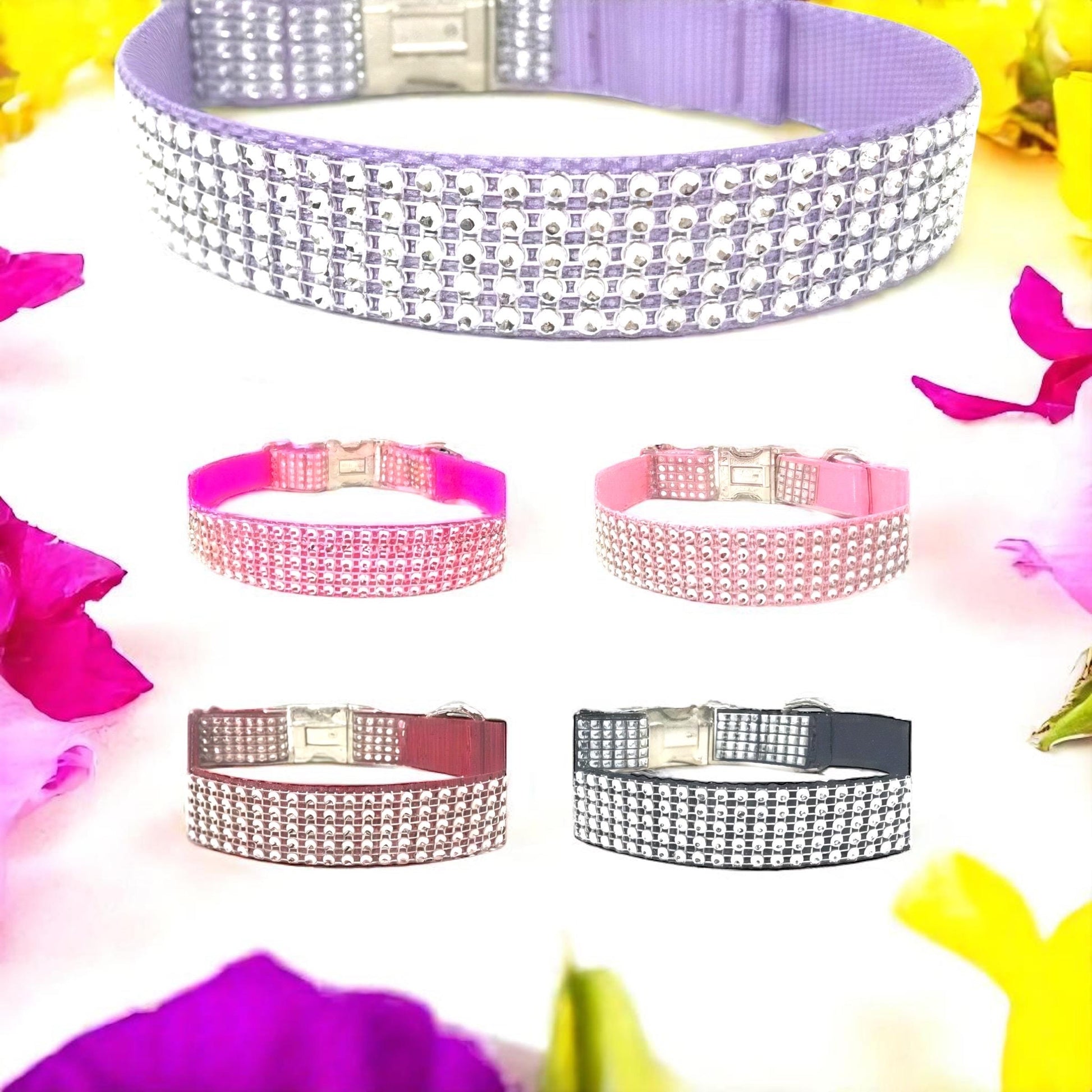 11 Color, Custom, Dog Collar, Girl, Pink, Personalize, Engrave, Cute, Designer, Puppy, Cat, Pet, Small, Medium, Large, Bling, Sparkle, Fancy