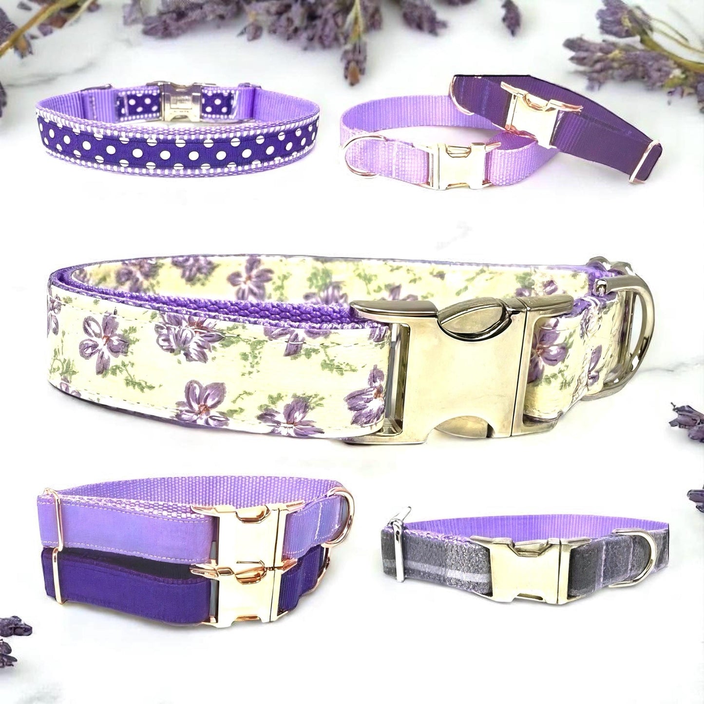 25 Patterns, Custom, Dog Collar, Girl, Personalize, Engrave, Cute, Designer, Puppy, Cat, Pet, Small, Medium, Large, Fashion, Pink, Purple