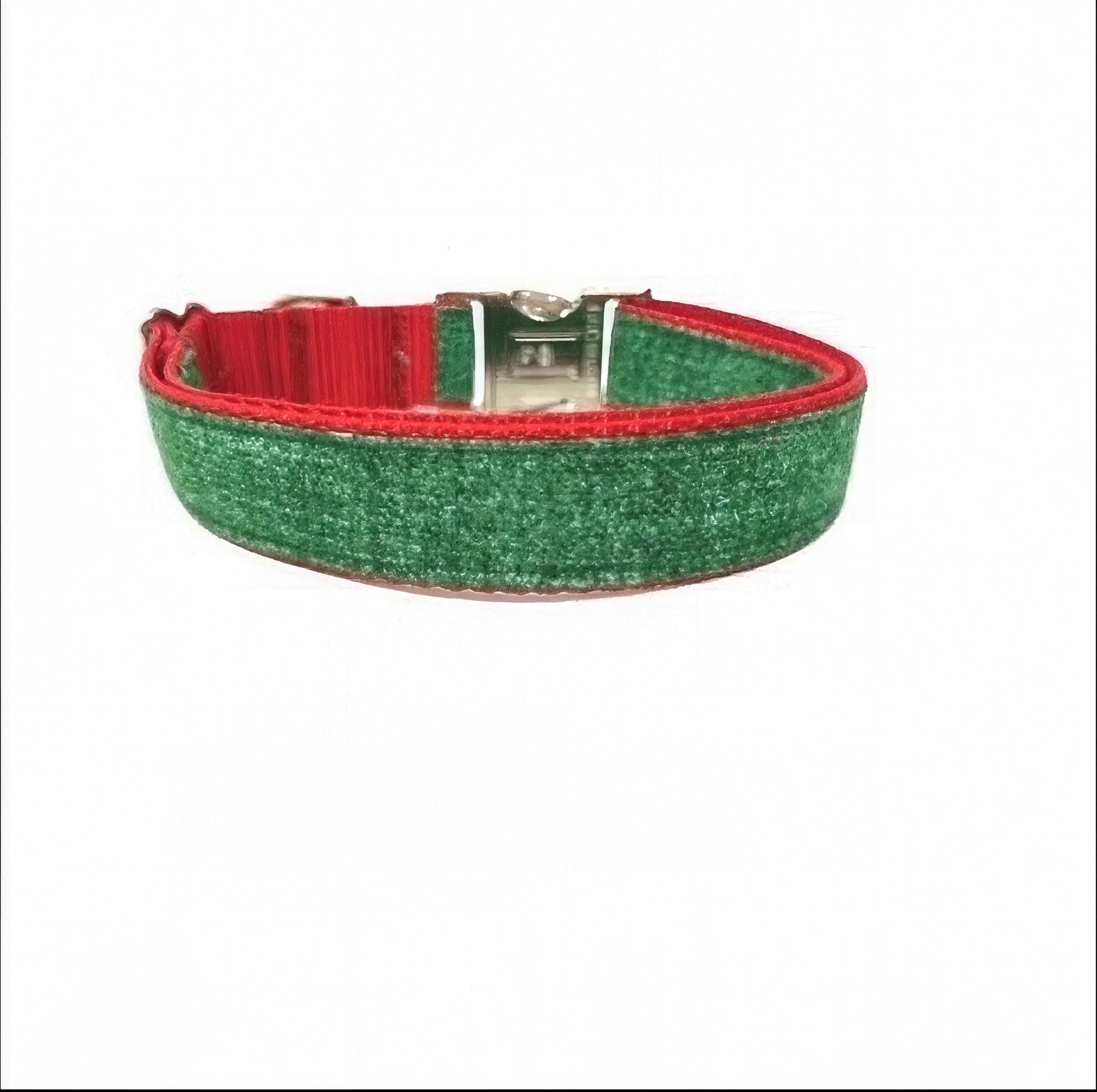 Christmas Red + Green Dog Collar, Puppy Collar, Girl, Boy, Personalized, Engraved, Custom, Dog Collar With Name, With Flower, With Bow, Cute