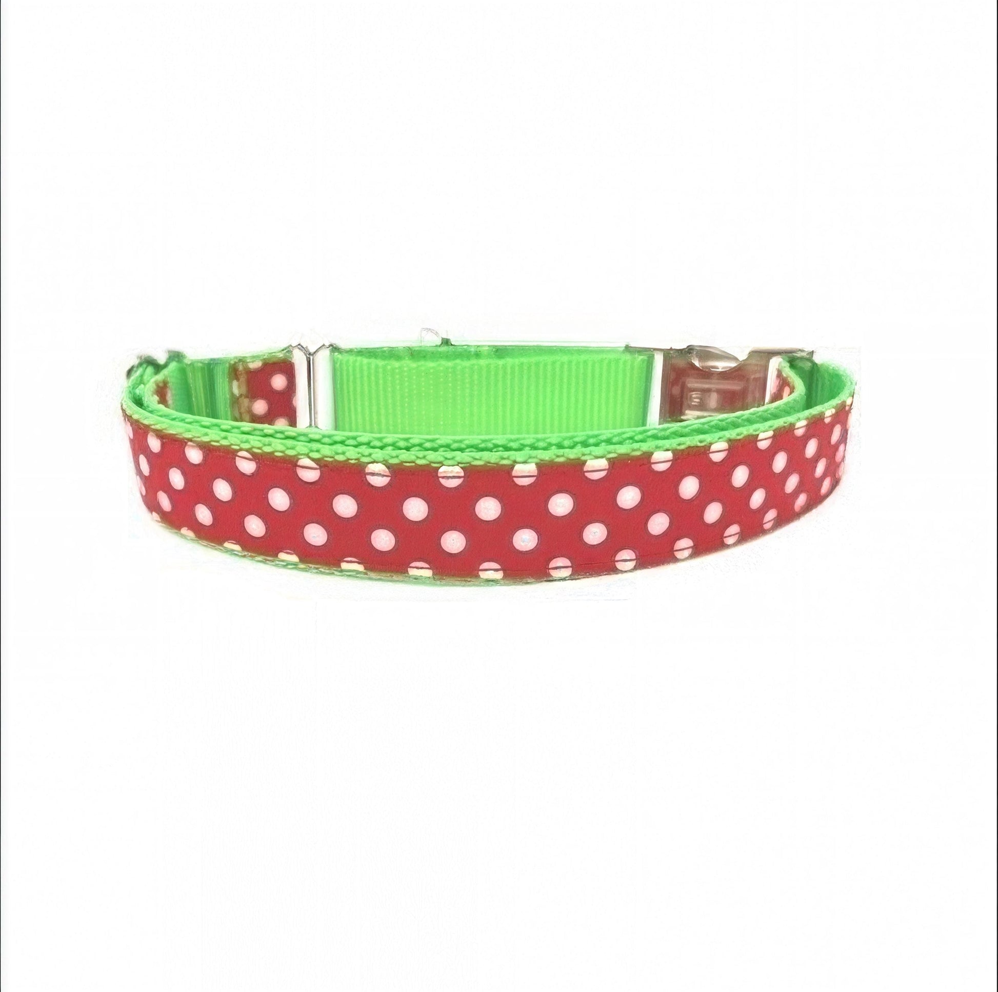 Christmas, Grinch Inspired, Buckle Martingale Dog Collar, Red, Green, Greyhound, Whippet, Personalized, Engraved, Custom, Puppy Collar, Cute