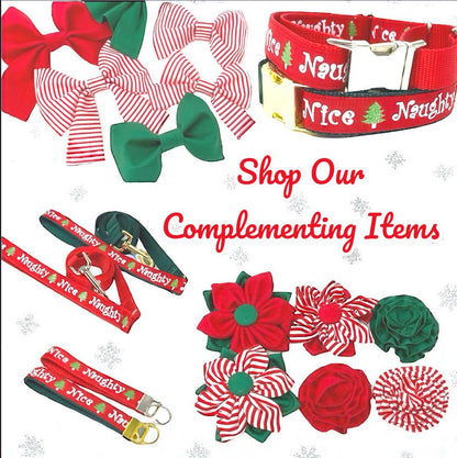 Christmas, Grinch Inspired, Red, White, Neon Green, Polka Dot, Girl Dog Collar, Puppy Collar, Personalized, Engraved, Custom, Cute Pet,