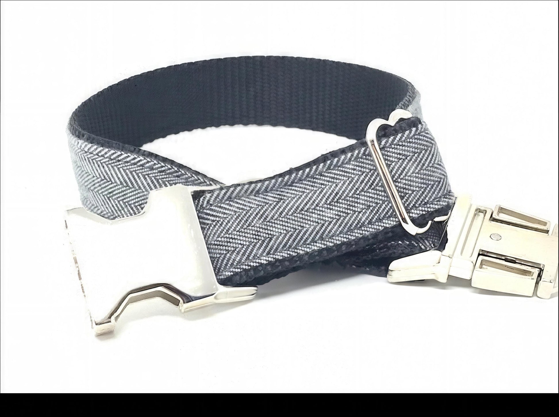 Dog Collar Boy, Grey, Collars, Custom Dog Collar, Small Dog Collar, Engraved Dog Collar, Designer Dog Collar, Large Dog Collar, Personalized