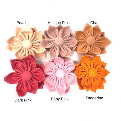 Pink, Dog Collar Flower, Blue, Green, Lilac, Purple, Girl, collar Accessories, Girly Dog Bow, Puppy Bowtie, Dog Collar Flower, Dog Bowtie