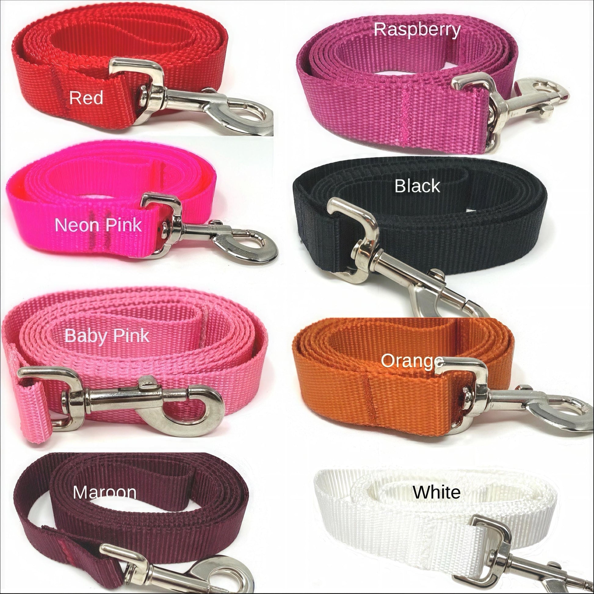 Dog Leash, 10 Color Options, Pink, Purple, Lavender, lilac, Burgundy, Maroon, Dog Lead, 5 Foot, Rose Gold Hardware