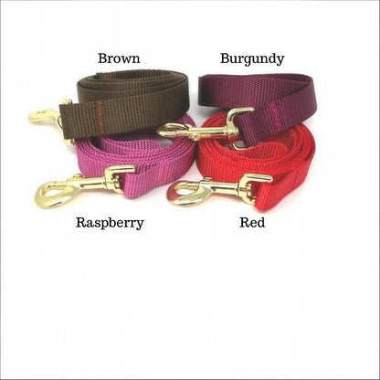 Dog Leash, 10 Color Options, Pink, Purple, Lavender, lilac, Burgundy, Maroon, Dog Lead, 5 Foot, Rose Gold Hardware