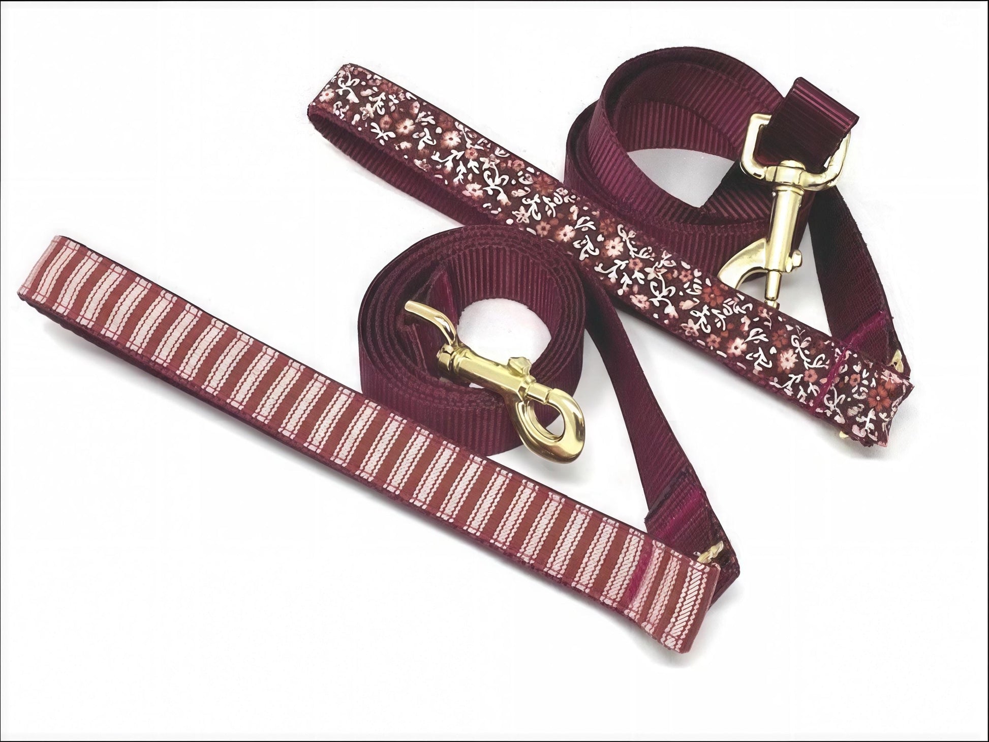 Fall, Burgundy, Dog Collar Girl, Custom, Floral, Personalize, Engraved, Cute, Designer, Puppy, Dalmatian Spot, Small, Medium, Large, Floral