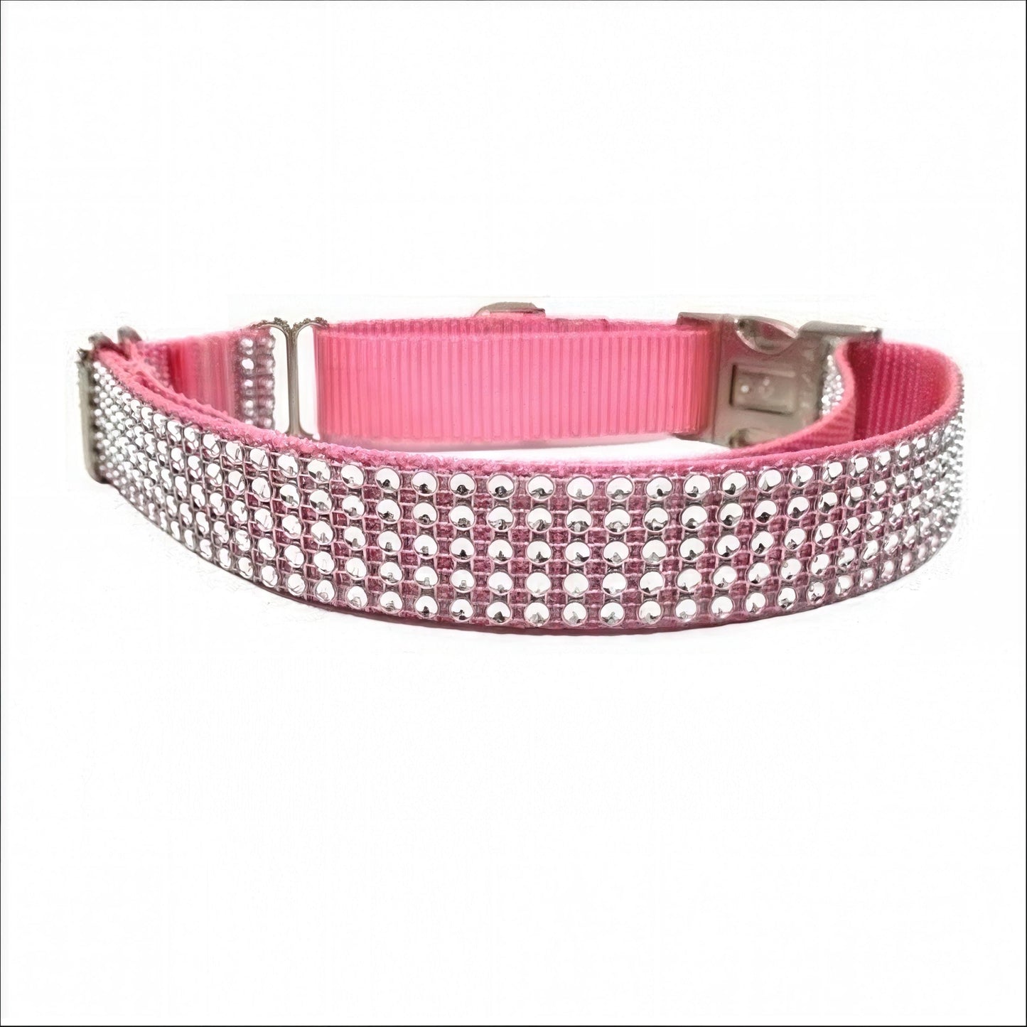 Rhinestone, Buckle, Martingale, Dog Collar, Light Pink, Sparkle, Bedazzled, Girl Dog, Wedding Collar, Personalized, Engraved, Custom