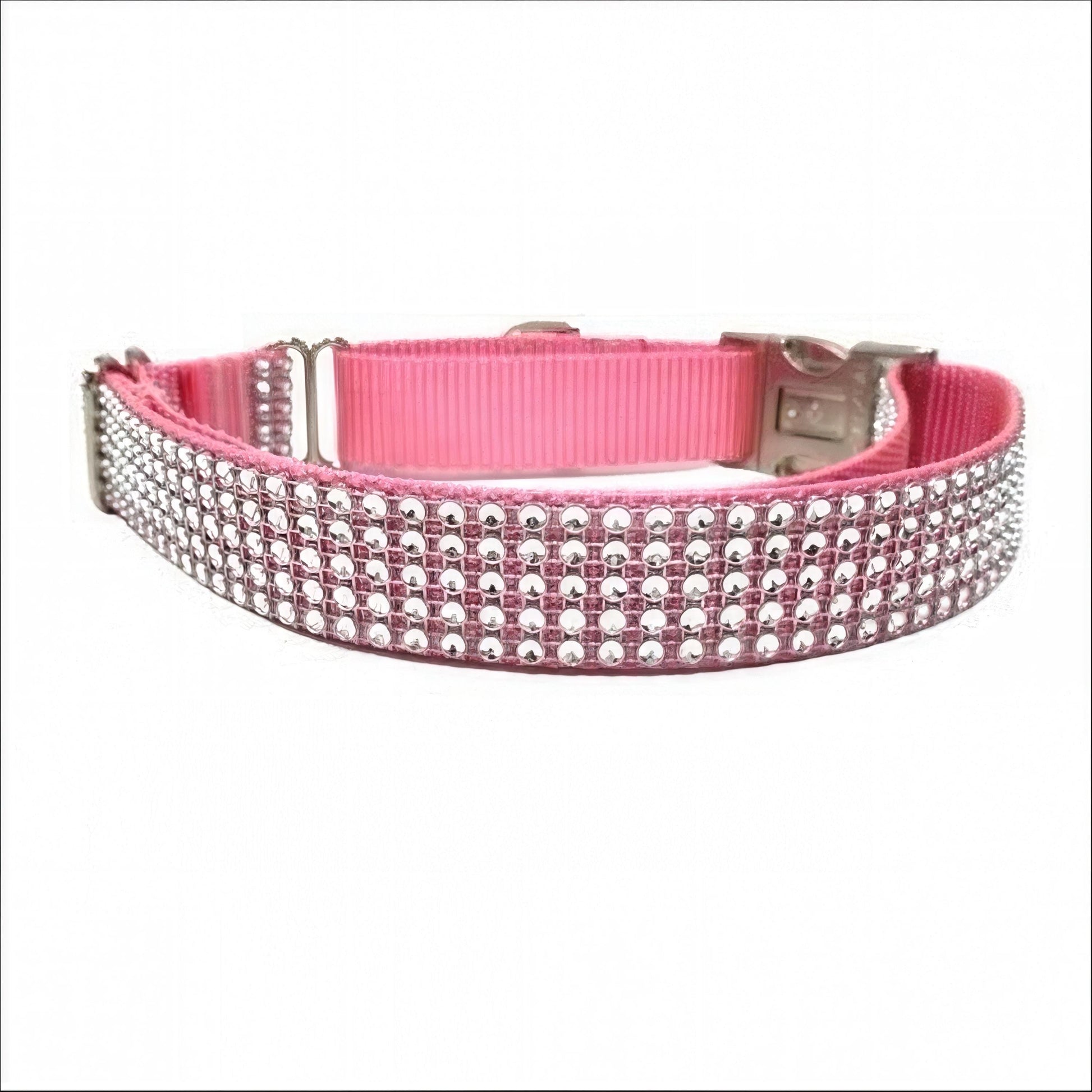 Rhinestone, Buckle, Martingale, Dog Collar, Light Pink, Sparkle, Bedazzled, Girl Dog, Wedding Collar, Personalized, Engraved, Custom