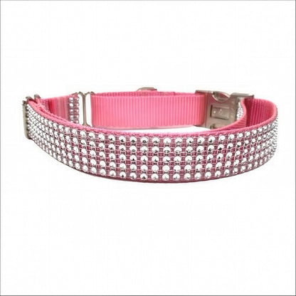 Rhinestone, Buckle, Martingale, Dog Collar, Light Pink, Sparkle, Bedazzled, Girl Dog, Wedding Collar, Personalized, Engraved, Custom