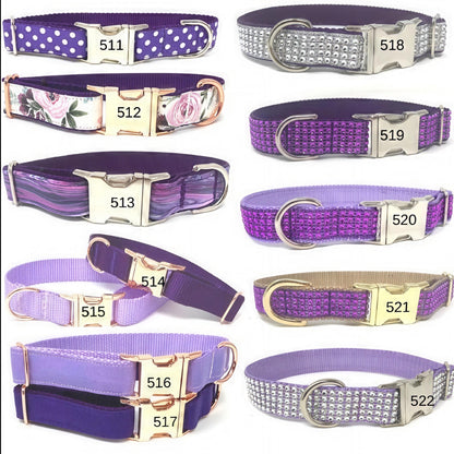 Fancy Girl Dog Collar, Pink + Black, Bling, Wedding, Sparkle Dog Collar, Puppy Collar, Pet Collar, Personalized, Engraved, Custom, Diamond