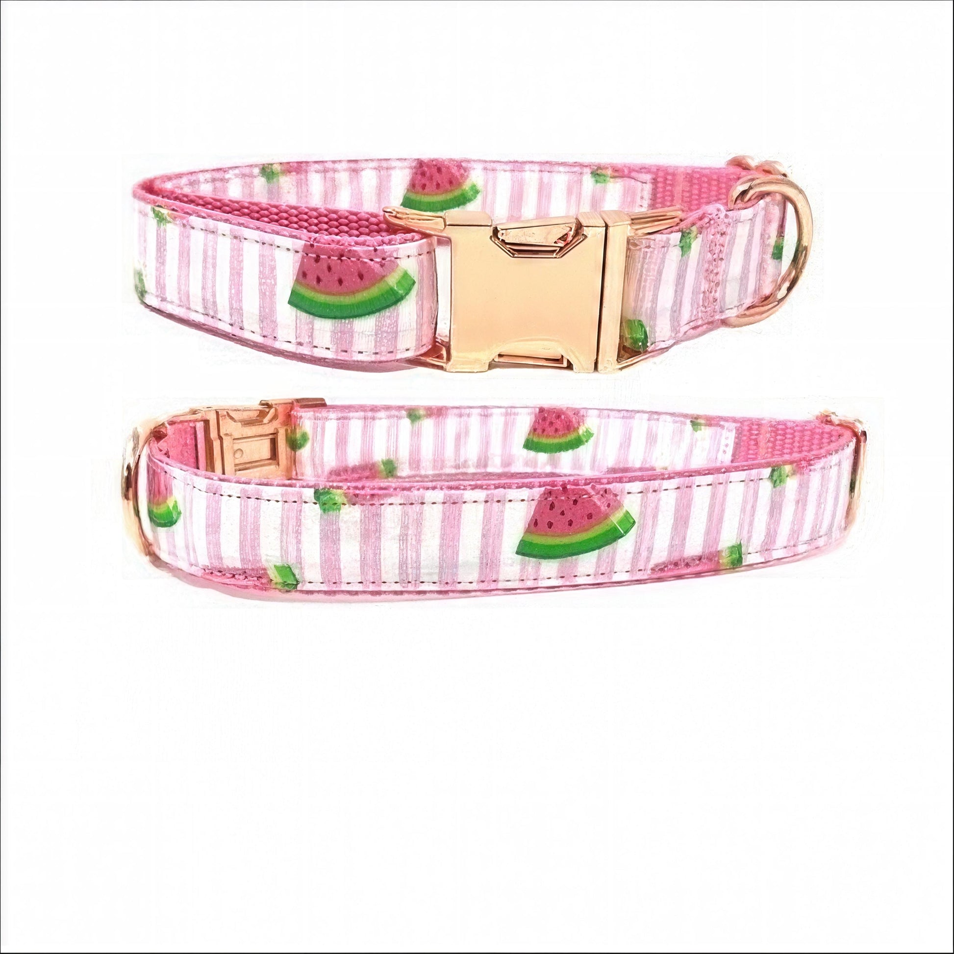 Girl Dog Collar, Summer, Fruit, Watermelon, Puppy Collar, Designer Dog Collar, Personalized Dog Collar, Engraved Dog Collar, Custom Collar