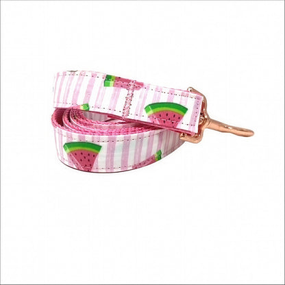 Girl Dog Collar, Summer, Fruit, Watermelon, Puppy Collar, Designer Dog Collar, Personalized Dog Collar, Engraved Dog Collar, Custom Collar