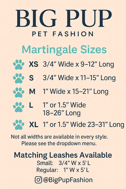 Leopard, Custom, Buckle Martingale Dog Collar, Pink, Gold, Cheetah, Girl, Big Pup Pet Fashion, Designer, Puppy, Greyhound, Whippet, Fabric