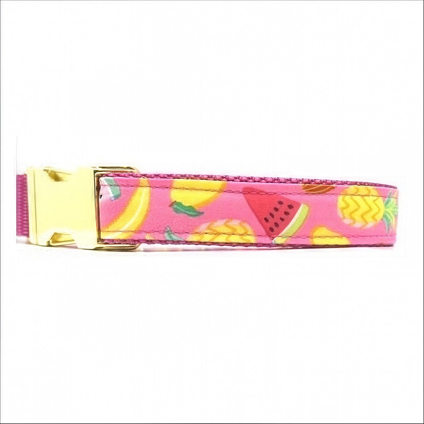 Martingale Dog Collar, Buckle, Yellow, Pink, Girl, Summer, Watermelon, Custom, Puppy Collar, Engraved, Designer Collar, Pineapple, Cute