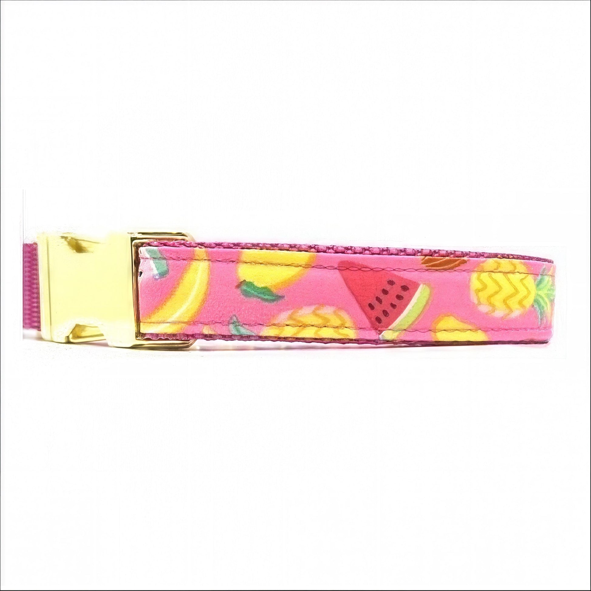 Martingale Dog Collar, Buckle, Yellow, Pink, Girl, Summer, Watermelon, Custom, Puppy Collar, Engraved, Designer Collar, Pineapple, Cute