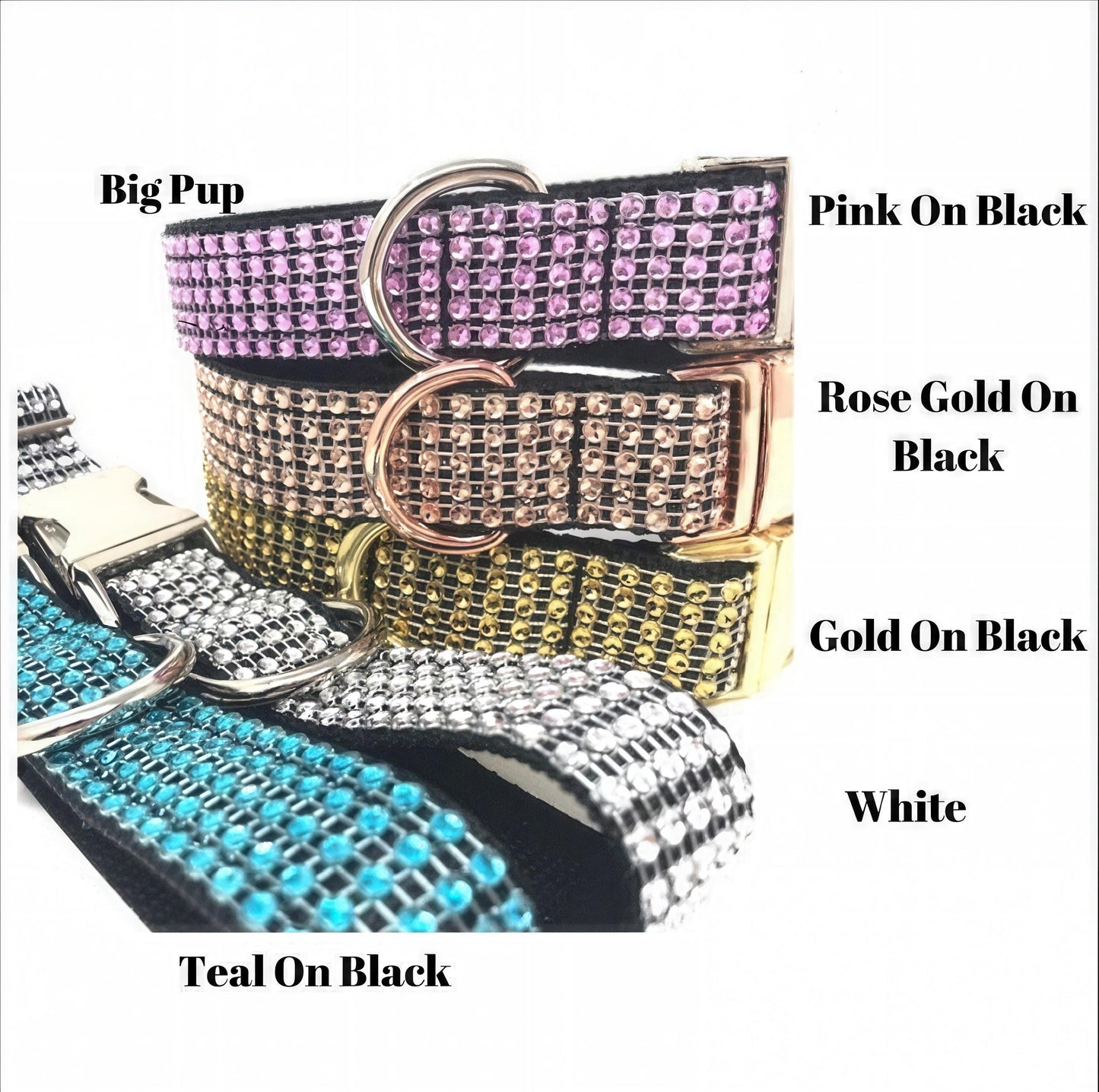 11 Color, Custom, Dog Collar, Girl, Pink, Personalize, Engrave, Cute, Designer, Puppy, Cat, Pet, Small, Medium, Large, Bling, Sparkle, Fancy