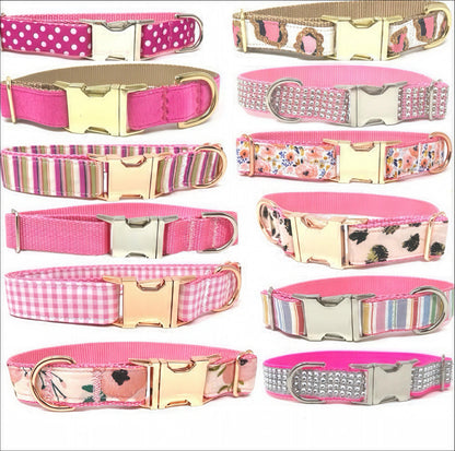 25 Patterns, Custom, Dog Collar, Girl, Personalize, Engrave, Cute, Designer, Puppy, Cat, Pet, Small, Medium, Large, Fashion, Pink, Purple