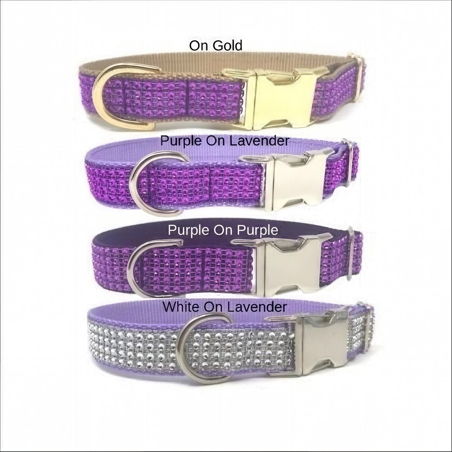 Purple Bling, Rhinestone, Girl Dog Collar, Sparkle Puppy Collar, Personalize, Diamond, Engraved, Custom, Bedazzled, Small, Large, Designer