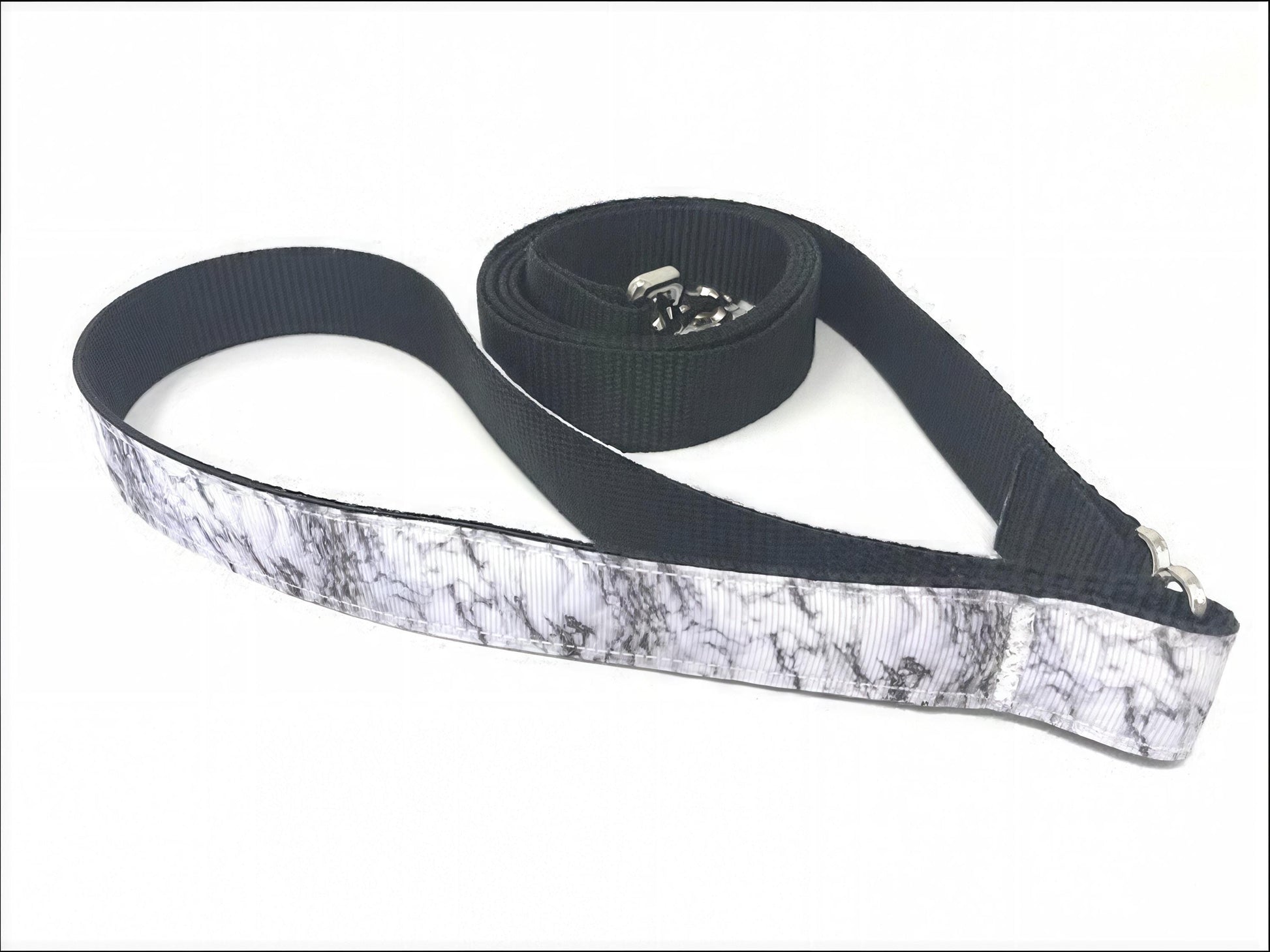 Martingale Dog Collar, With Buckle, Marble Print, Black And White, Boys, Male, Personalized, Engraved, Choker Collar, Greyhound Collar