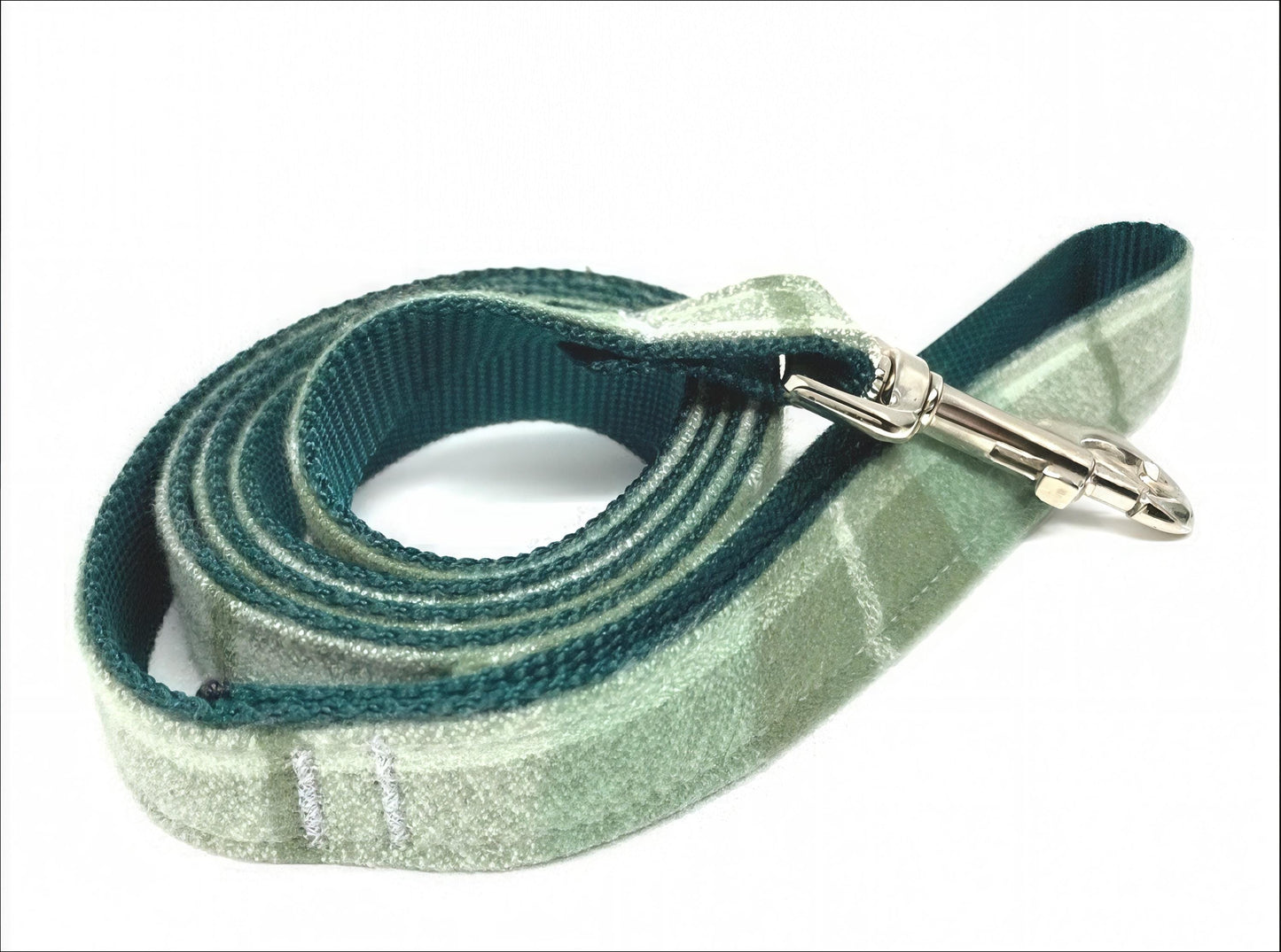 Green Flannel Buckle Martingale Dog Collar, Plaid, Fall, Girl, Boy, Greyhound, Designer, Fabric, Whippet, Puppy, Personalize, Custom, Engrav