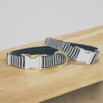 Black + White Dog Collar, Stripe, Girl, Boy, Personalized, Engraved, Zebra Inspired, Preppy, Puppy Collar, Cat, Pet, Small, Large, Halloween