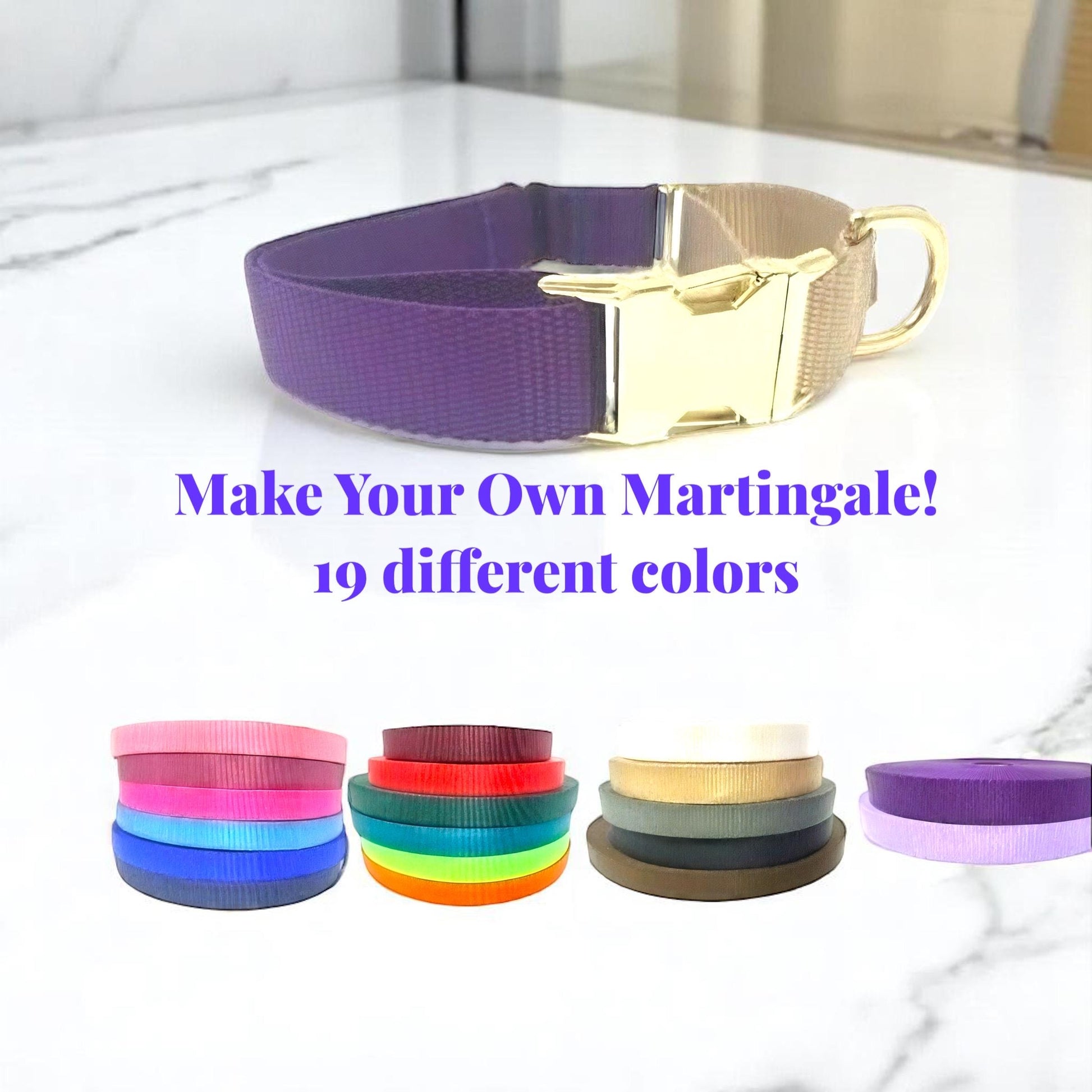 19 Colors, Make Your Own, Custom, Custom, Buckle Martingale Dog Collar, Girl, Personalized, Engraved, Cute, Designer, Puppy, Greyhound,