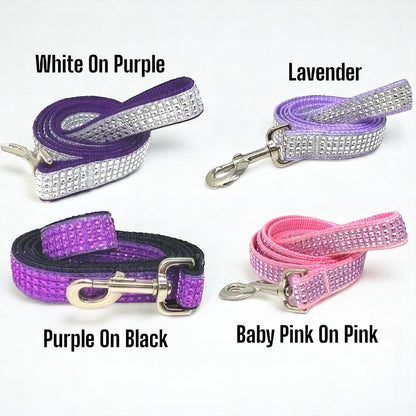 Bling Designer Dog Collar, Sparkle Rhinestones, Girl, Fancy, Personalized, Bedazzled, Grey, Puppy, Pet, Cat, Engraved, Custom, Diamond