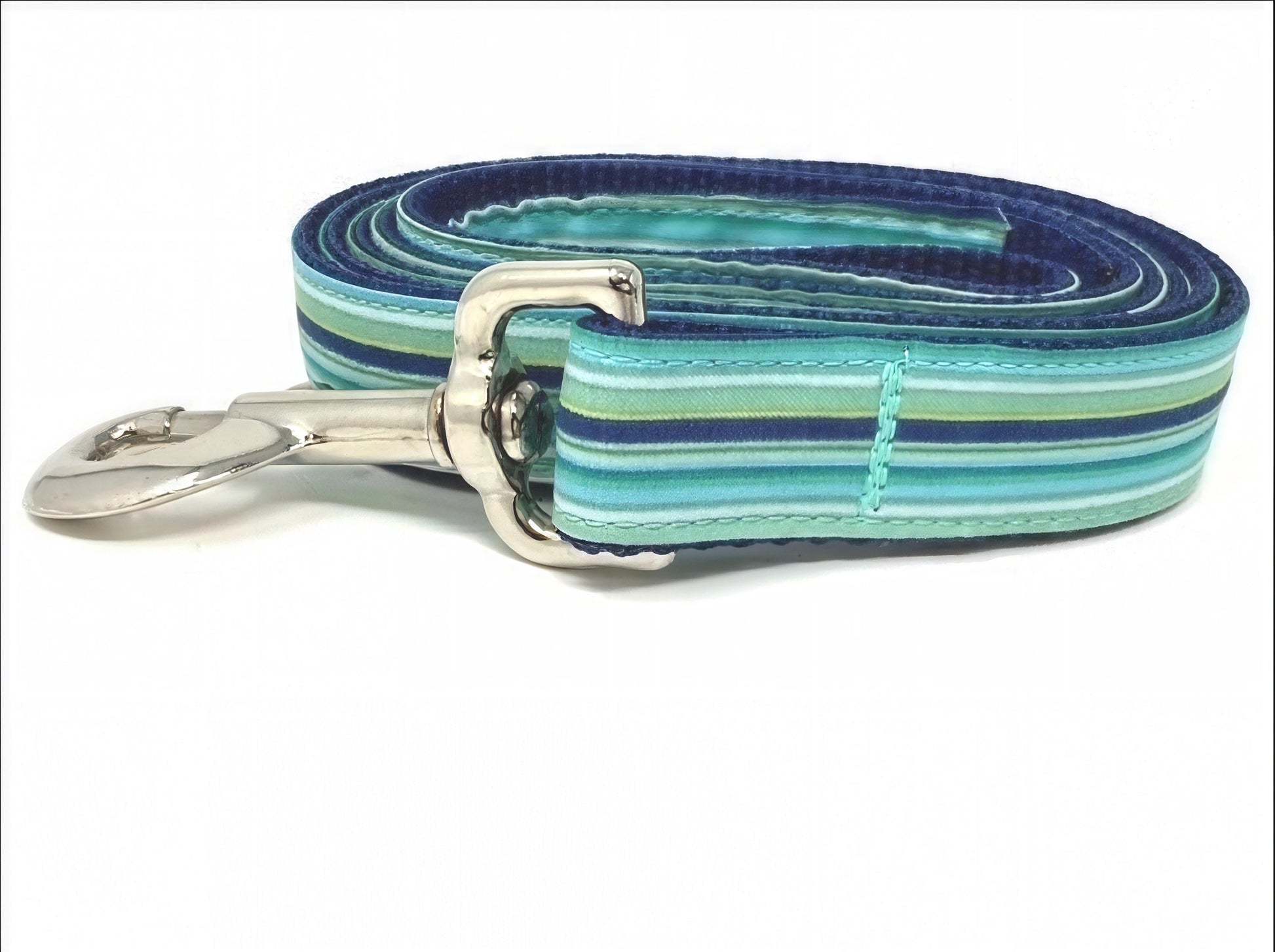 Blue Stripe, Boy Dog Collar, Handsome, Preppy, Personalized, With Name, Custom Dog Collar, Puppy Collar, Small, Large, Male, Pet Collar