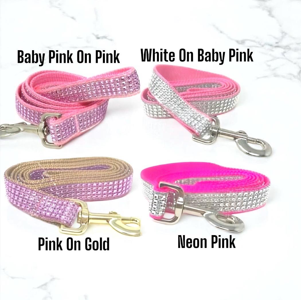White And Silver Dog Lead, Rhinestone Fancy, Blingy Dog Leash, Girl Dog Leash, Grey Dog Leash, Sparkling Dog Leash, Dog Accessories, Gift