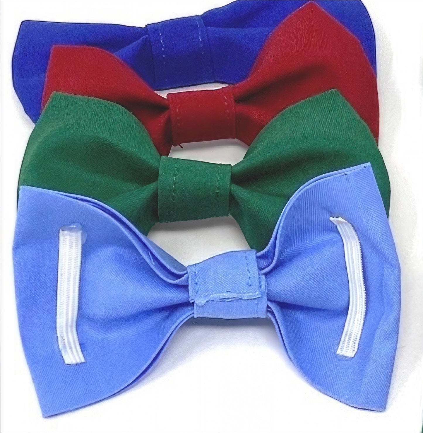 Christmas, Holiday, Dog Collar Bow Tie, For Girls, Boys, Girly Bowtie, Red, Green, White, Stripe, Solid, Festive, Xmas, Girly Dog Bow