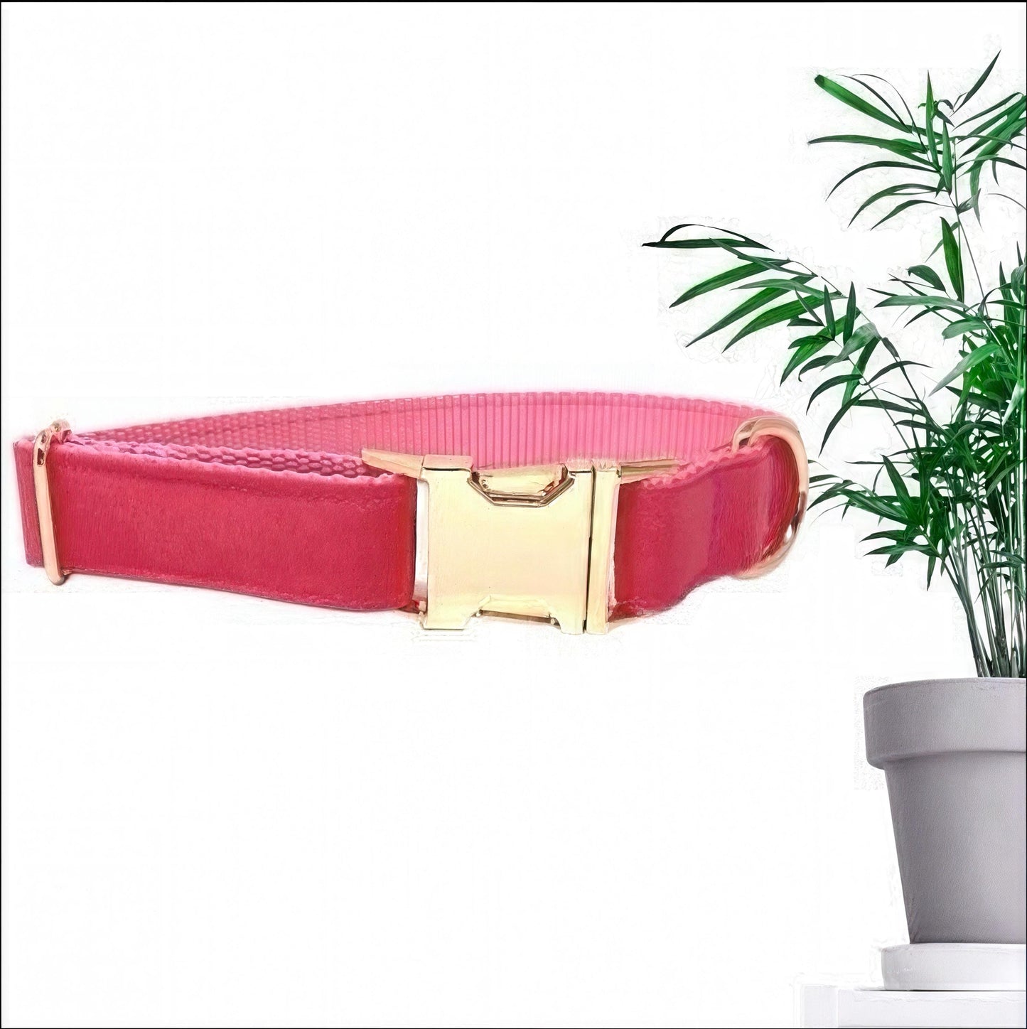 Custom Dog Collar, Pink Dog Collar, Rose Gold, For Girls, Personalized, Engraved, Puppy Collar, Large Dog Collar, Cute Dog Collar, Fabric