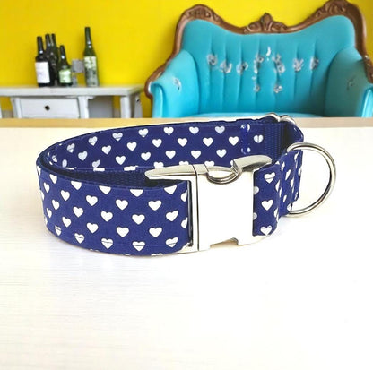 Custom, Dog Collar, Girl, Boy, Personalized, Engraved, Cute, Designer, Puppy, Cat, Pet, Small, Medium, Large, Fashion, Heart, Polka Dot