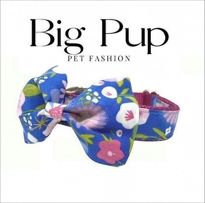 Cute, Personalize, Pink, Blue, Floral Dog Collar, Puppy Collar, Engrave, Custom, Designer Dog Collar, Small, Large, Girl, Daisy, Rose