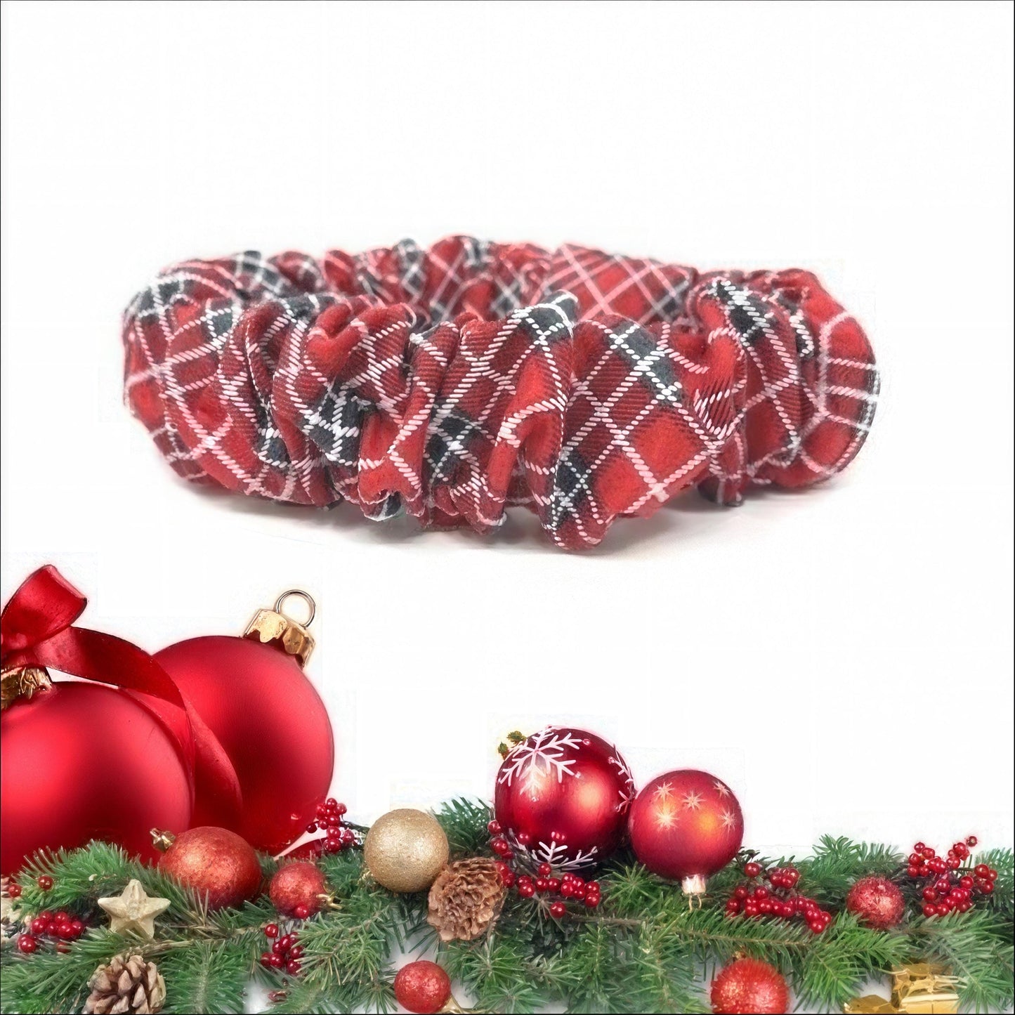 Fall, Orange, Black, Dog Collar Scrunchie Cover, Black + White Stripe, Orange Halloween, Collar Protectors