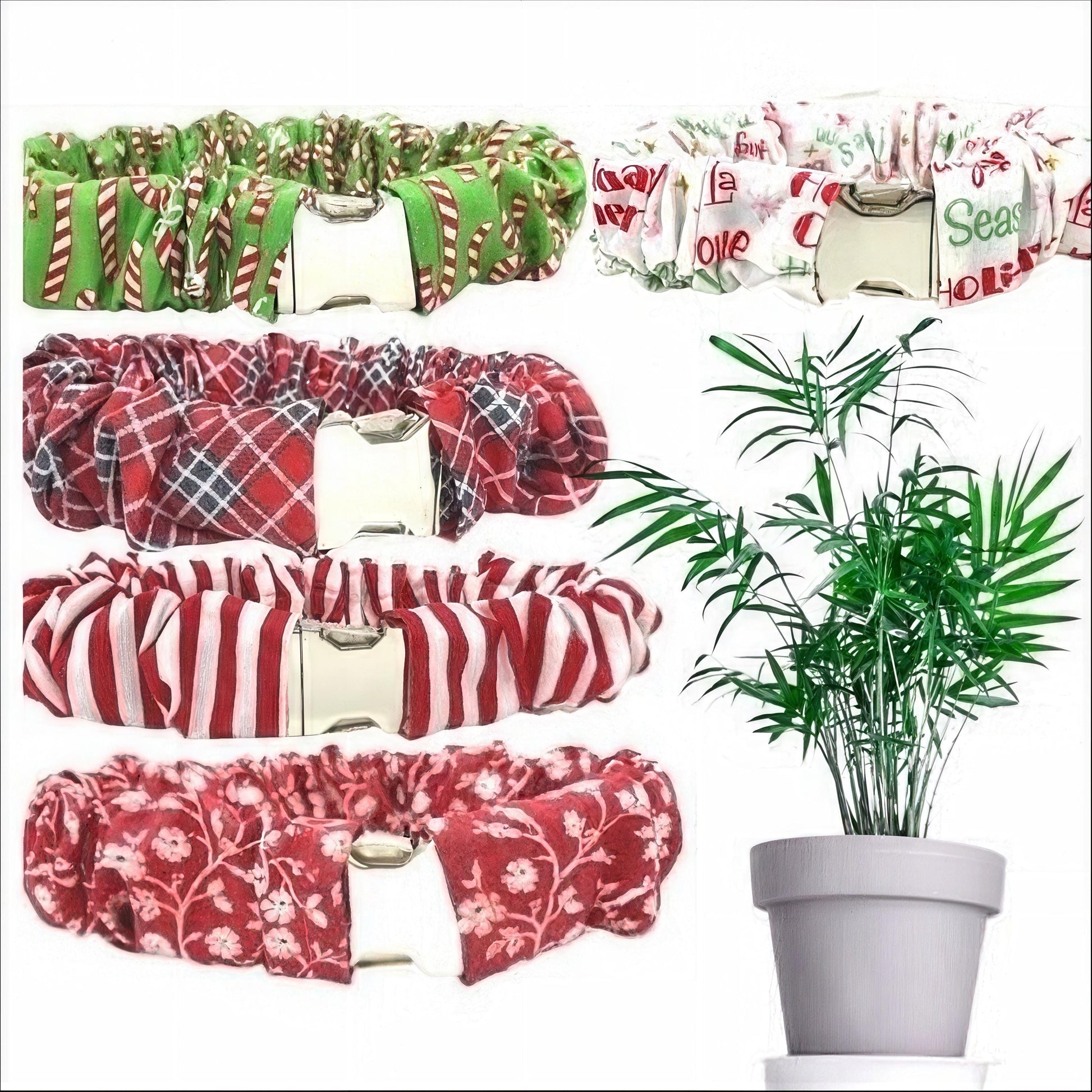 Fall, Orange, Black, Dog Collar Scrunchie Cover, Black + White Stripe, Orange Halloween, Collar Protectors