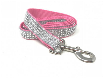 Fancy, Light Pink, Rhinestone, Glitter, Glam, Bling, Sparkly, 5 Foot Dog Leash, Girls, Female